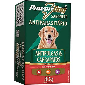 Sabonete Powerdog Antipulga E Carrapato 80G