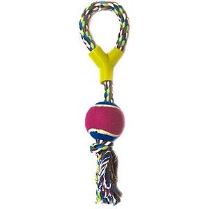 Brinquedo Corda Dupla Com Bola De Tenis