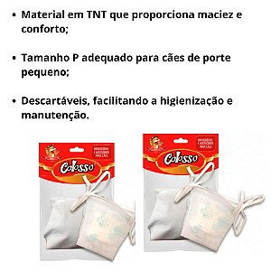 Calcinhas Descartáveis Tamanho P para Pets com 5 Unidades