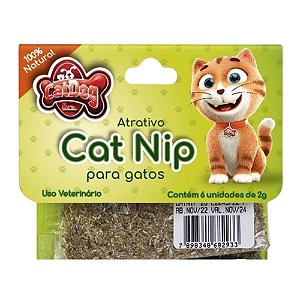 Atrativo Natural Relaxante Cat Nip Erva para Gatos 12g