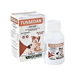 Tussedan Biofarm Xarope Expectorante para Tosse Cães e Gatos 100ml