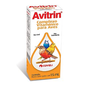 Avitrin Vitamina 15ml Suplemento Vitamínico para Aves Coveli