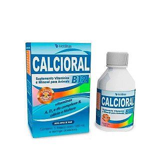 Calcioral B12 Suplemento Pet Vitamínico e Mineral 100ml