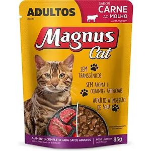 Sache Magnus Cat Carne Ao Molh 85g