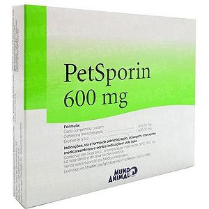 Petsporin 600Mg Cartela C/ 12 Comp