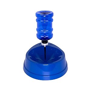 Bebedouro com Garrafa 500ml para Pets de Pelo Longo Azul