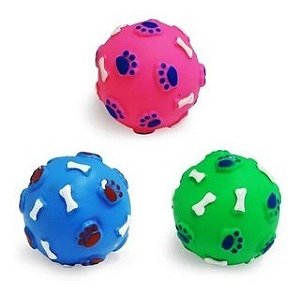 Brinq Vinil Bolinha Ossinho E Pata Color