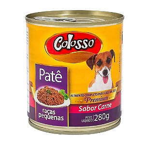Patê Colosso em Lata para Cães Porte Pequeno Sabor Carne 280g