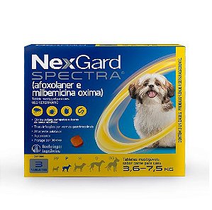 Nexgard Spectra 1,0Mg (3,5 A 7,5Kg)