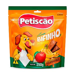 Bifinho Mastigavel De Frutas Tablete Petiscao 250Gr