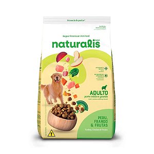 Naturalis Adulto Rac Peq Frango/Peru/Frutas 1Kg