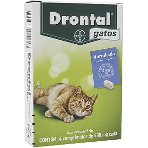 Drontal Gatos 339Mg C/ 4 Comprimidos