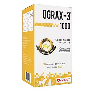 OGRAX 3 1000MG C/ 30 CAPSULAS