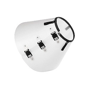 Colar Elizabetano para Pets Cor Branco Tamanho 8 da Matso