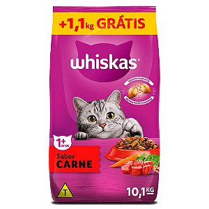 Ração Whiskas Carne para Gatos Adultos 10,1kg