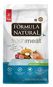 Ração Fórmula Natural Fresh Meat Light Cães Mini Pequeno Frango 1kg