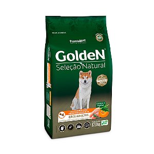 GOLDEN SELECAO NATURAL CAO ADULTO FRANGO E ABOBORA 12KG