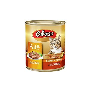 Ração Úmida Patê em Lata Colosso para Gato 280g Sabor Frango