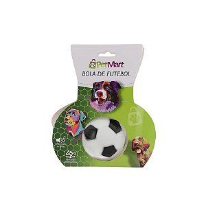Brinquedo Bola de Futebol Petisco com Som para Cães 10,5cm
