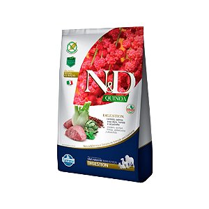 Ração Quinoa N&D Cães Adultos Digestion sabor Cordeiro 10,1kg
