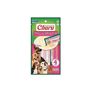Churu Dog Sabor Frango com Salmão com 4 Unidades