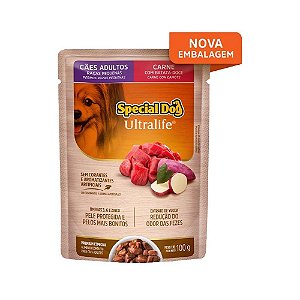 Sachê Dog Ultralife para Cães de Porte Pequeno Sabor Carne 100g