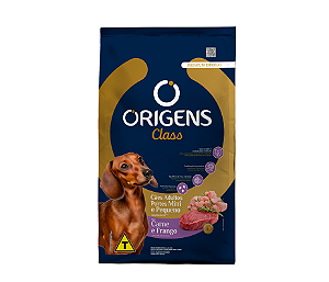 Ração Origens Class Cães Adultos Mini e Pequenos Carne e Frango 15kg