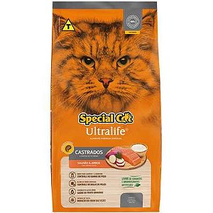 Ração Special Cat Ultralife Gatos Castrados Salmão 10,1kg