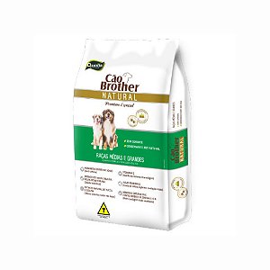 Ração Cão Brother para Cães Adultos Raças Médias e Grandes 15Kg