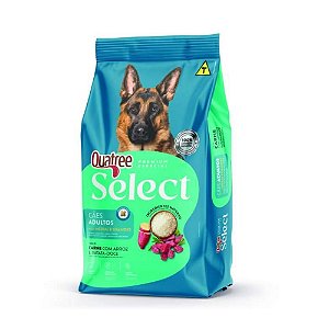 Ração Quatree Select para Cães Adultos Raças Médias e Grandes Sabor Carne 20kg