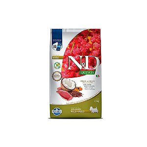 Ração N&D Quinoa Pele e Pelo para Cães Adultos Raças Mini Pato 2,5kg