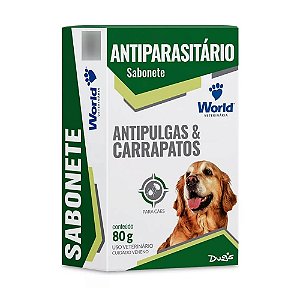 Sabonete Antiparasitário Dug's World para Cachorros 80g
