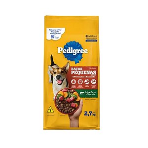 Ração Pedigree Cão Adulto Raças Pequenas 2,7kg
