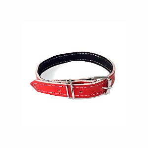 Coleira de Couro Almofadada Nº 6