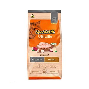 Ração Special Cat Ultralife para Gatos Castrados Frango 10,1kg