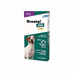Vermífugo Drontal Tasty Tablet para Cães até 10kg com 4 Comprimidos