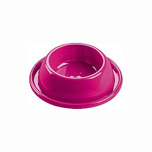Comedouro Plástico Anti Formiga Grande Rosa 1500ml
