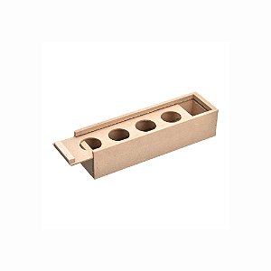 Comedouro Madeira 4 Furos