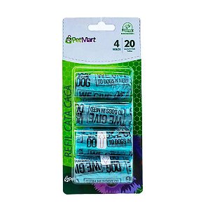 Refil Saquinhos Higiênicos Cata Caca Petmart com 4 Unidades