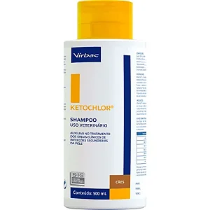 Shampoo Dermatológico Ketochlor Virbac 500ml