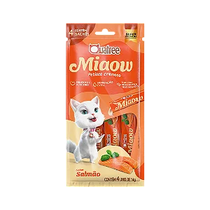 Sachê Quatree Miaow Salmão para Gatos 56g