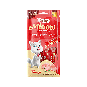 Sachê Quatree Miaow Frango para Gatos 56g
