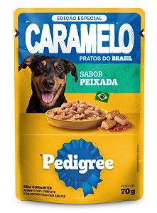 Sachê Pedigree Adulto Caramelo Peixada 70g