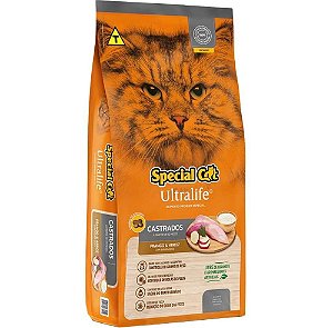 Ração Special Cat Ultralife Gatos Castrados Frango 20kg