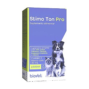 Stimo Ton Pro Suplemento Alimentar para Cães e Gatos 30ml