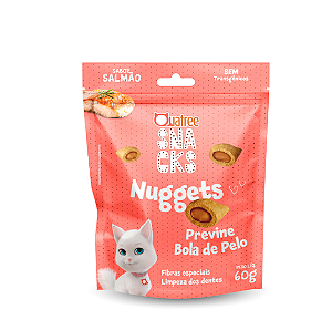Quatree Snacks Nuggets Gatos Bola de Pelo Salmão 60g