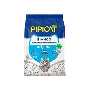 Areia Higiênica Kelco Pipicat Bianco para Gatos 1,8kg