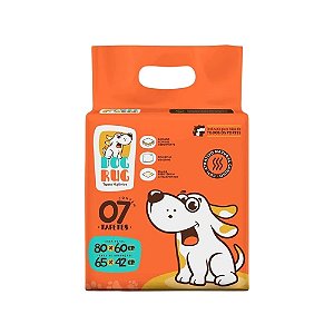 Tapete Higiênico Dog Rug 80x60 com 7 Unidades