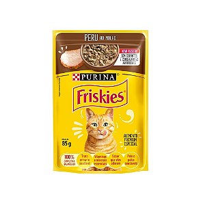 Sachê Friskies para Gatos Adutos Sabor Peru ao Molho 85g