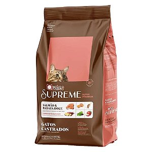 Ração Quatree Supreme Gatos Adultos Salmão 1kg Fracionada